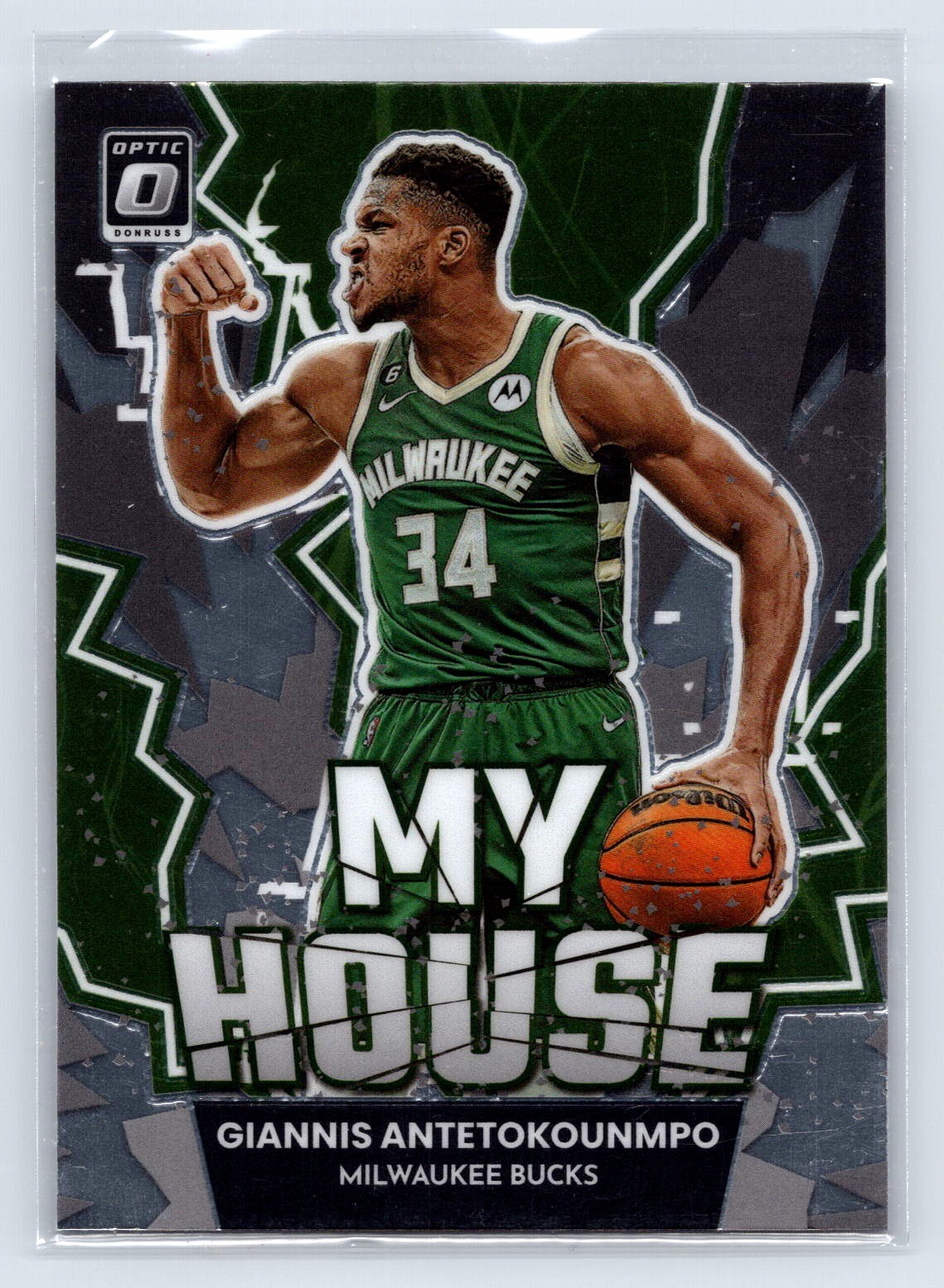 2022-23 Donruss Optic #6 Giannis Antetokounmpo My House Milwaukee Bucks