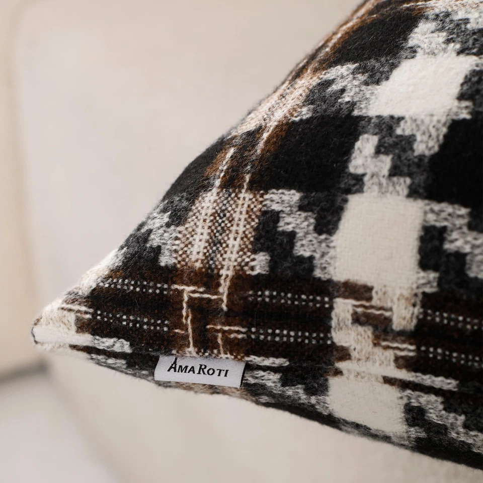 Jacquard Houndstooth Decorative Throw Pillow Covers for Couch/Sofa/Bedroom, 2... - Image 4 of 4