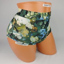 LANE BRYANT CACIQUE COMFORT BLISS FULL BRIEF PLUS PANTY 22/24 BLUE YELLOW FLORAL