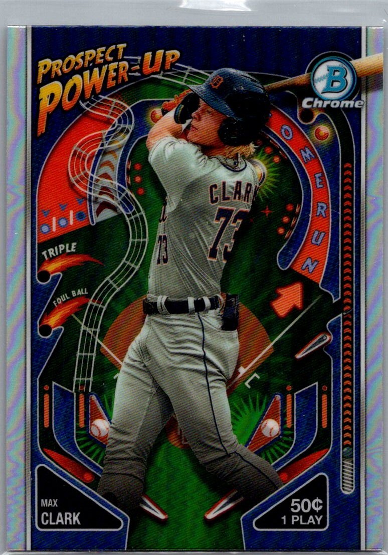 2024 Bowman Chrome Prospect Power-Up Max Clark #PP-12 Detroit Tigers