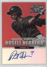 2013 Panini Prizm Perennial Draft Picks Red 57/100 Rosell Herrera #63 Auto 0n8h