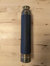 Tower Fine Optics 9 1/2” Brass 3 Draw Spyglass Telescope