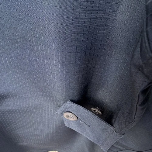 Acne Studios Navy Ripstop Military Jacket Button Front Pockets Men's 46 image 8