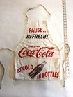 Unique Vintage Coca-Cola Apron White Pause Refresh Drink Pockets Rare