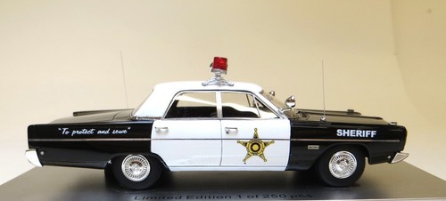 KESS 1/43 1968 PLYMOUTH FURY, MAYBERRY SHERIFF'S DEPARTMENT. LTD: 250. BRAND NEW - Picture 3 of 10