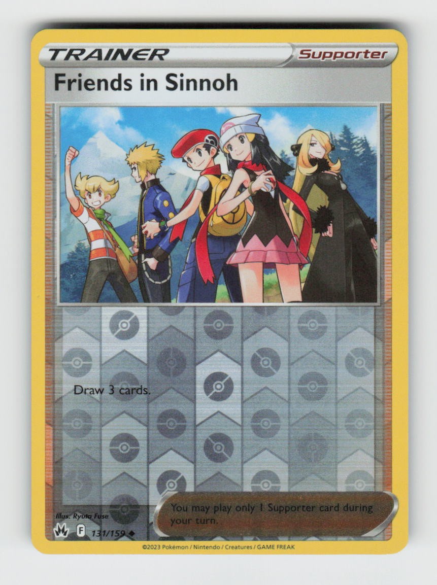 Friends in Sinnoh SWSH: Crown Zenith CRZ 131/159 NM Reverse Holofoil Pokemon ...