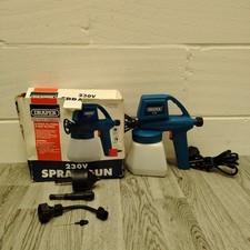 Draper SG80 80W Electric Paint Spray Gun - Turquoise - 230V Handheld Sprayer