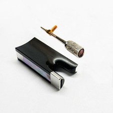 4/4 Silver Parts Ebony Frog w/ Screw Button fit Violin Bow Abalone without Eye
