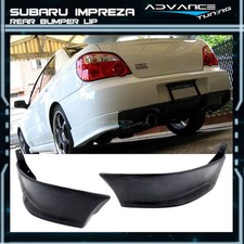 For 02-07 Subaru Impreza Wrx Sti Jdm Style Rear Diffuser Side Apron Spats Pu 2pc