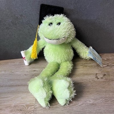 Gantz Graduation Frog Plush 12 Inch Way To Go Grad Diploma Cap Stuffed Animal