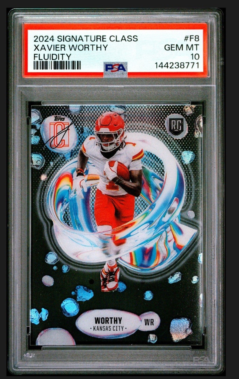 Xavier Worthy Topps Signature Class Fluidity #F8 Base