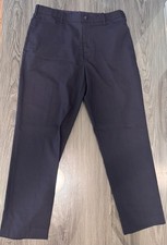 Uniqlo Men's Navy Blue Elastic Waist Drawstring Dress Pants, Size Large