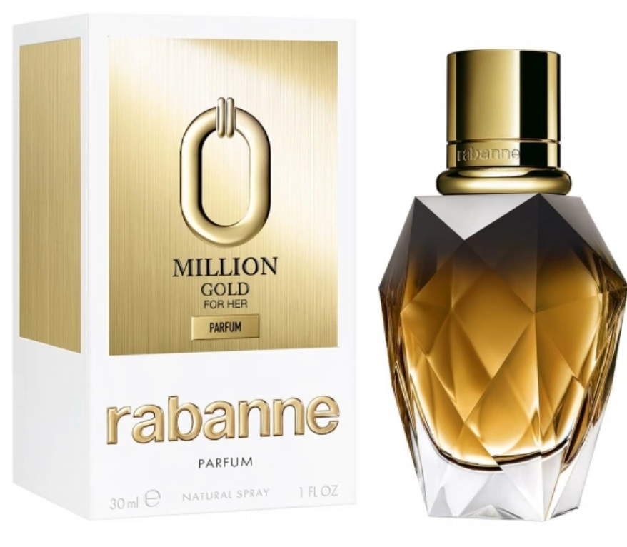 PACO RABANNE MILLION GOLD FOR HER PARFUM SPRAY 30ML NEW & SEALED