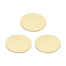 3 Pcs Metal Stamping Blanks, 20mm Round Stamping Tags, 0.6mm Thick, Brass Tone
