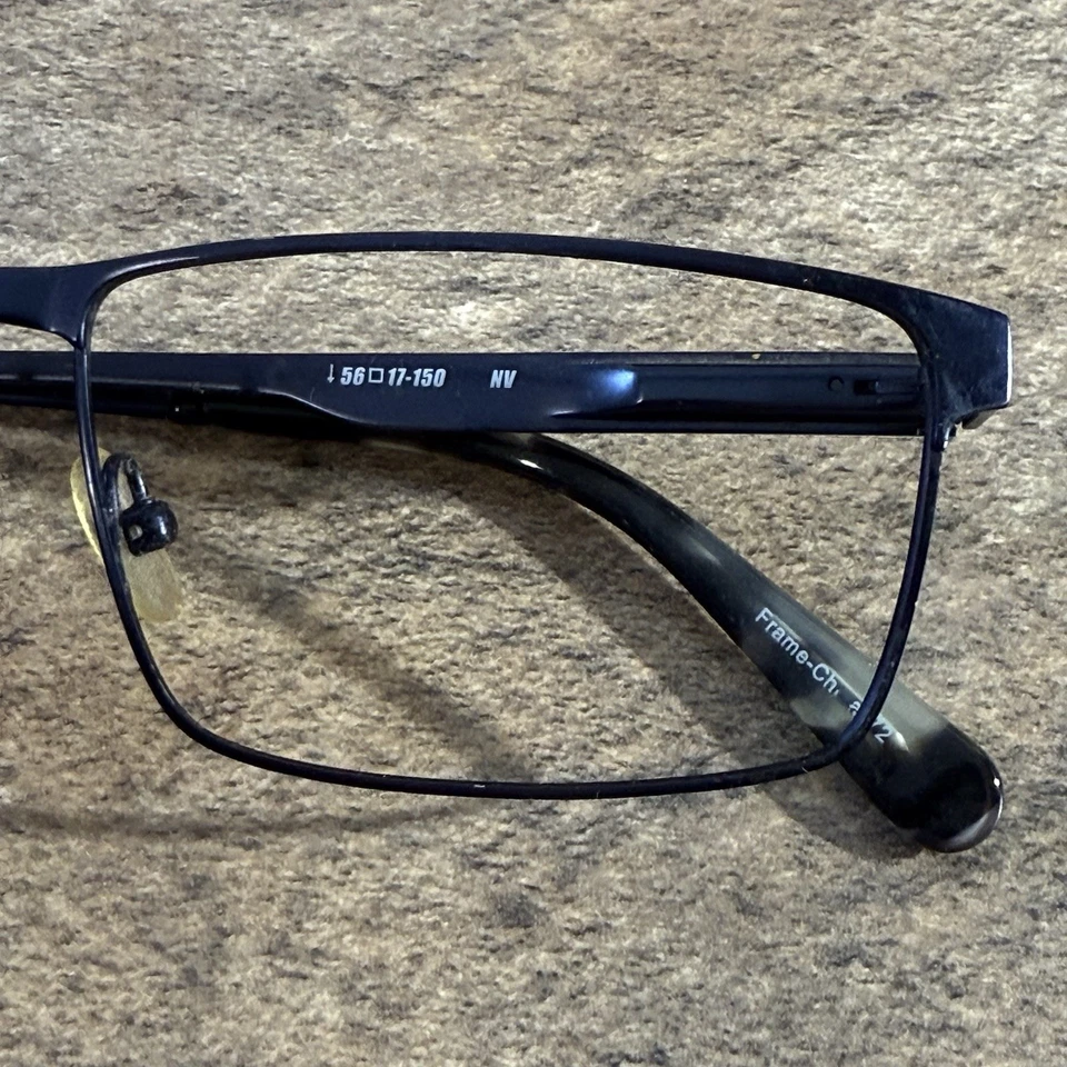 Timex 2:33PM Eyeglasses Frame Only Black Flex Hinges Full Rim 56-17-150-35mm - Image 3 of 4