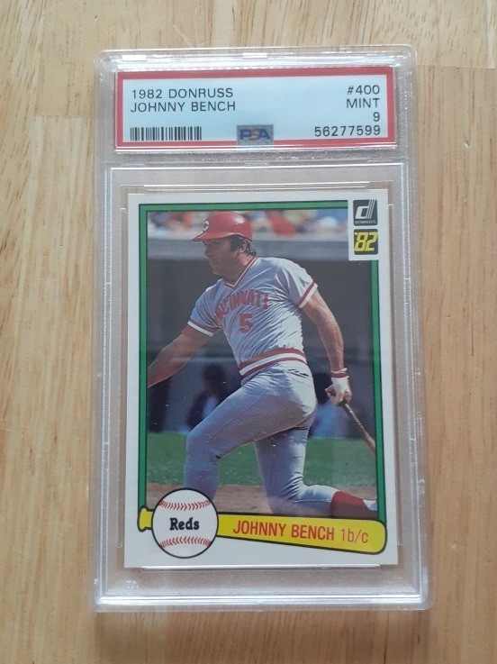 1982 Donruss #400 Johnny Bench PSA MINT 9! Reds