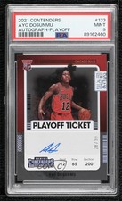 2021-22 Panini Contenders Playoff Ticket 28/99 Ayo Dosunmu PSA 9 MINT Auto 0r2y