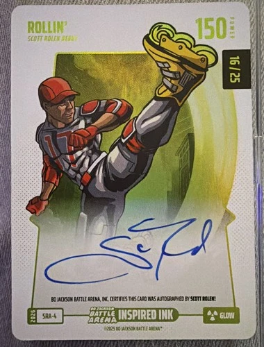 Bo Jackson Battle Arena Rollin Glow Auto 16/25 Scott Rolen Power 150 SRA-4