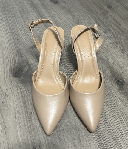 Cynthia Rowley "Nude" Petula Slingback Heels Größe: 7,5