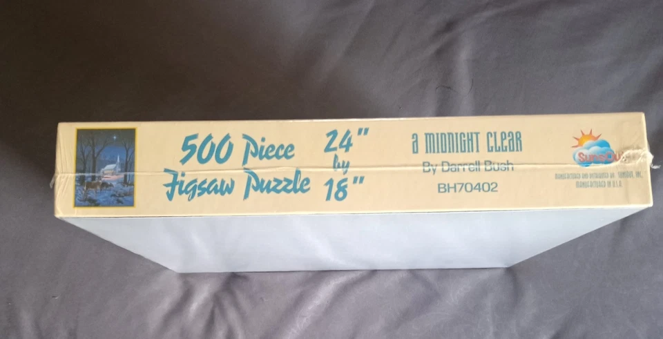 Rompecabezas Sunsout, 500 piezas, BH70402, A Midnight Clear, NUEVO sellado Foto 4 de 4