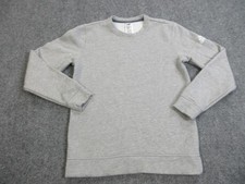 Adidas Sweatshirt Youth XL Gray Crewneck Fleece Logo Pullover Athletic