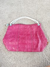 Borsa a tracolla Gabs Italy in pelle rosa di design floreale