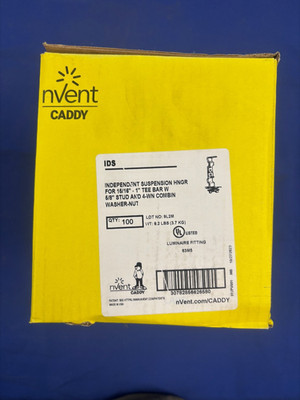 Nvent Caddy IDS Hanger Assembly- QTY:100  For 15/16 - 1'' T Bar With 5/8 Stud