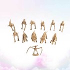 12 PCS Dinosaur Model Sculpture Miniature Figures Funny Ornament