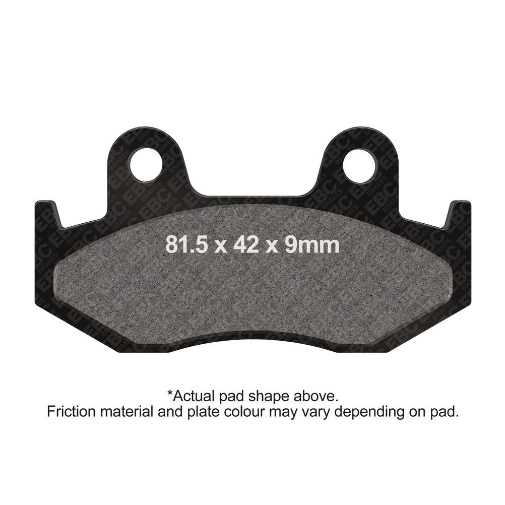 EBC Motorcycle TT Brake Pads Rear Right Yamaha YFZ 450 D 2013 - 2014