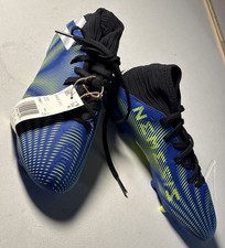 Size 4 Junior Adidas Boy's Nemeziz .3 FG J Royal Blue/White/Solar Yellow FY0817