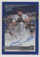 2020 Donruss Optic Rated Rookie Signatures Blue Prizm 6/75 Lewis Thorpe Auto 0bk