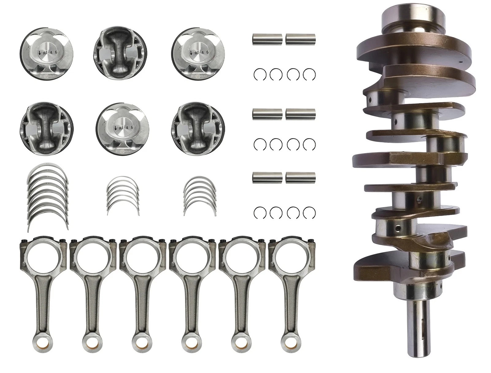 Engine Rebuild Kit Crankshaft Bearings Piston Kit For Maserati Quattroporte 3.0L