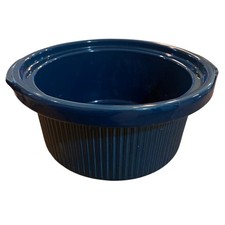 OEM Crock Pot BLUE Rival Stoneware Replacement 5 Quart Insert Model 3355 GENUINE