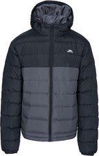 Image of Trespass Mens Oskar Insulated Padded Quilted Hooded Jacket