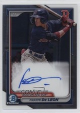 2024 Bowman Chrome Prospect Auto Fraymi De Leon #CPA-FD Auto 1bi3