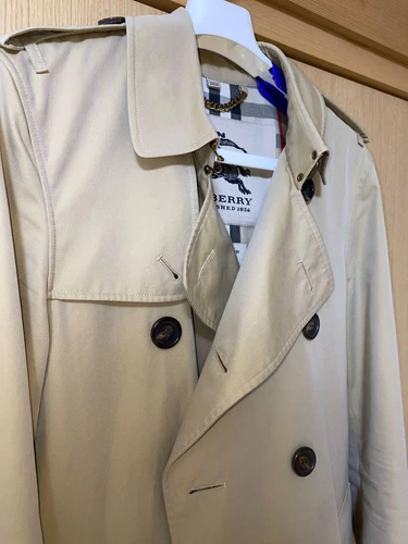 Burberry Kensington Trench Coat M Beige Uomo #EC AGA
