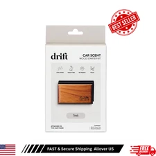 Wood Car Freshener Starter Kit Teak Scent Hanging Air Freshener Set