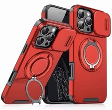 Red..Shockproof Armour Case Skin For iPhone 17 Mag Magnetic Cover