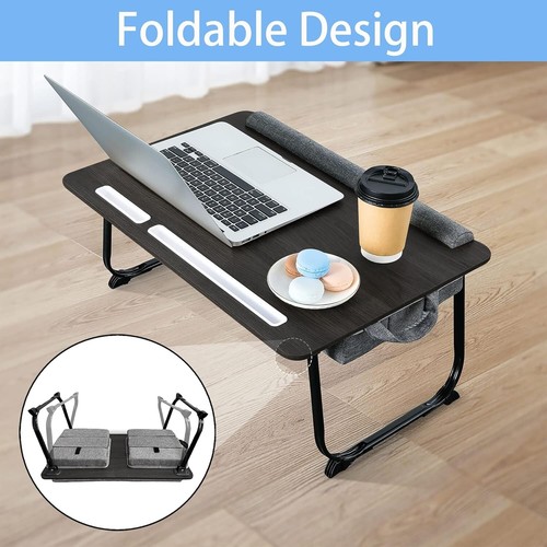 Portable Foldable Laptop Desk with Cushion & Mouse Pad - Fits Up to 17” Laptops - Picture 6 of 8