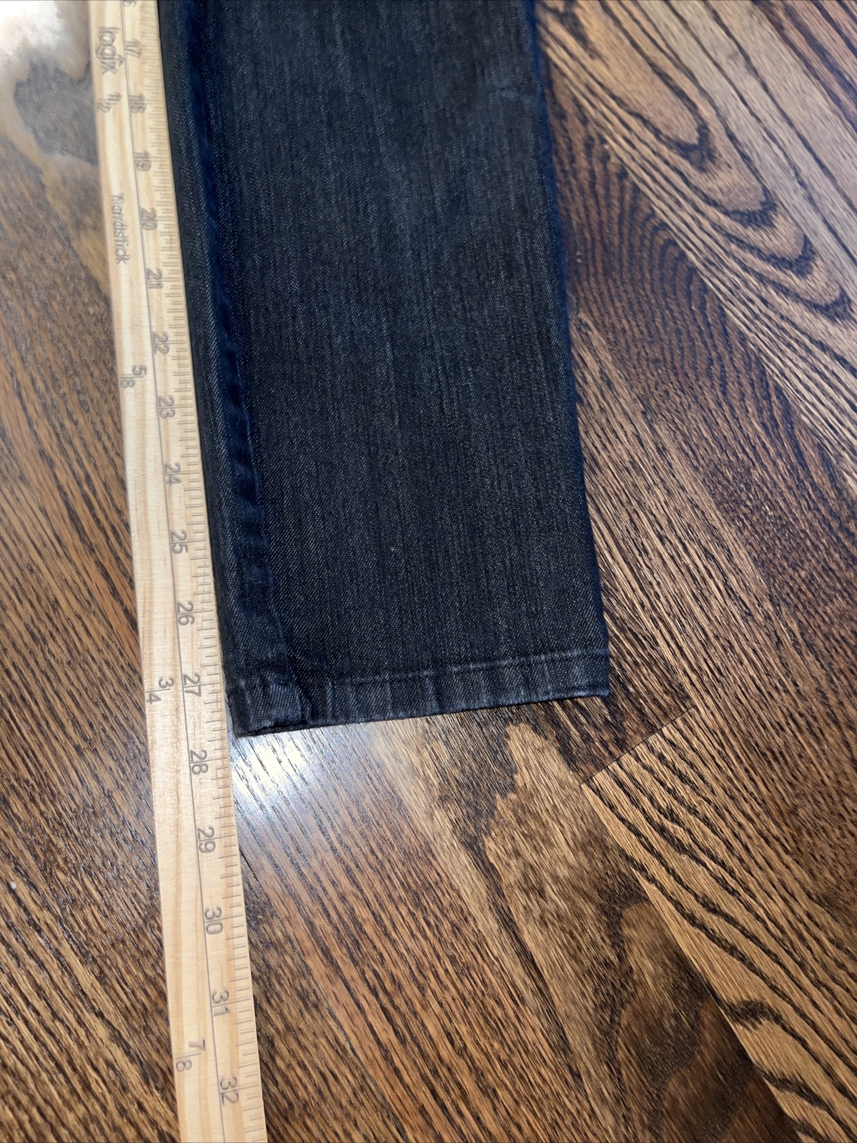 NYDJ Womens Size 2 Black Mid Rise Lift Tuck Tech Skinny Jeans - View 6