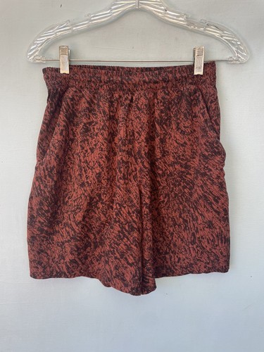 Lululemon Pace Breaker Shorts Small Brown Orange Black