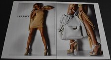 2008 Print Ad Heels Fashion Style Art Versace Sexy Long Legs Dress Blonde Hair