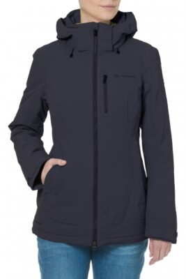 Vaude Miosa Grey Waterproof Windproof Primaloft Hood Parka Jacket Size 38 Small