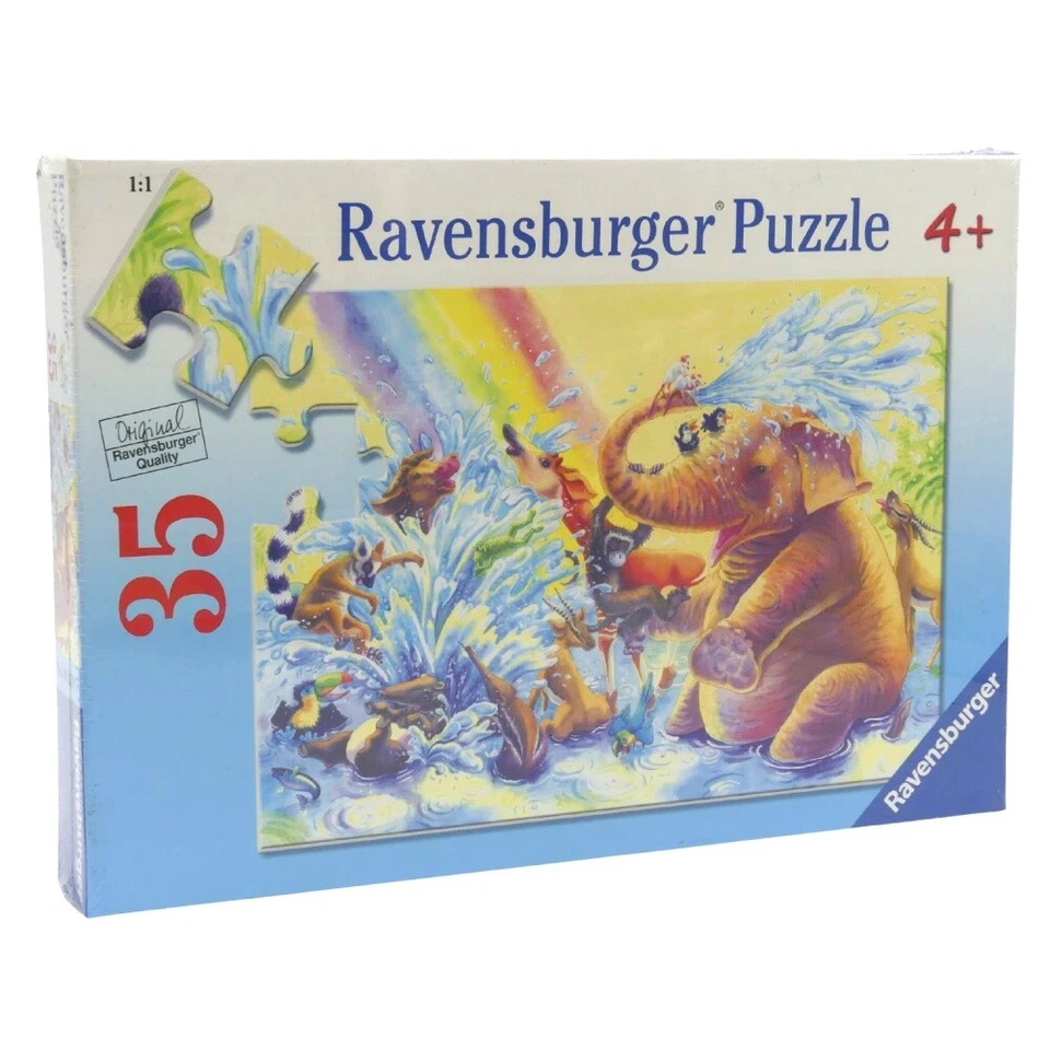 Ravensburger Puzzle Animales Divertidos Bloques Im Abrevadero 086597 35 Piezas - Imagen 1 de 1