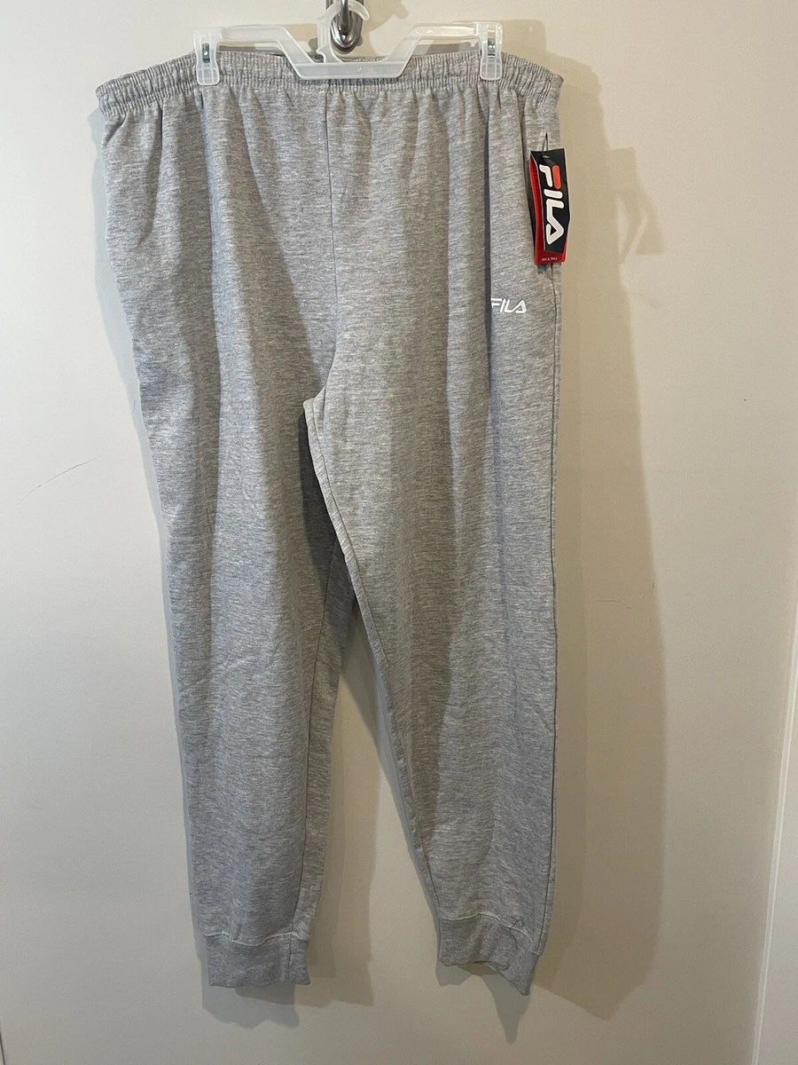 NEW FILA Big And Tall 2XLT XXLT 40x35 Mens Fleece Jogger Pants