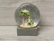 T-REX DINOSAUR SNOW GLOBE Approx 6" Tall