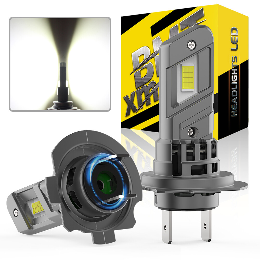 2X H7 LED High Low Beam Headlight DRL Bulbs White 6500K For BMW E46 325i 328i M3