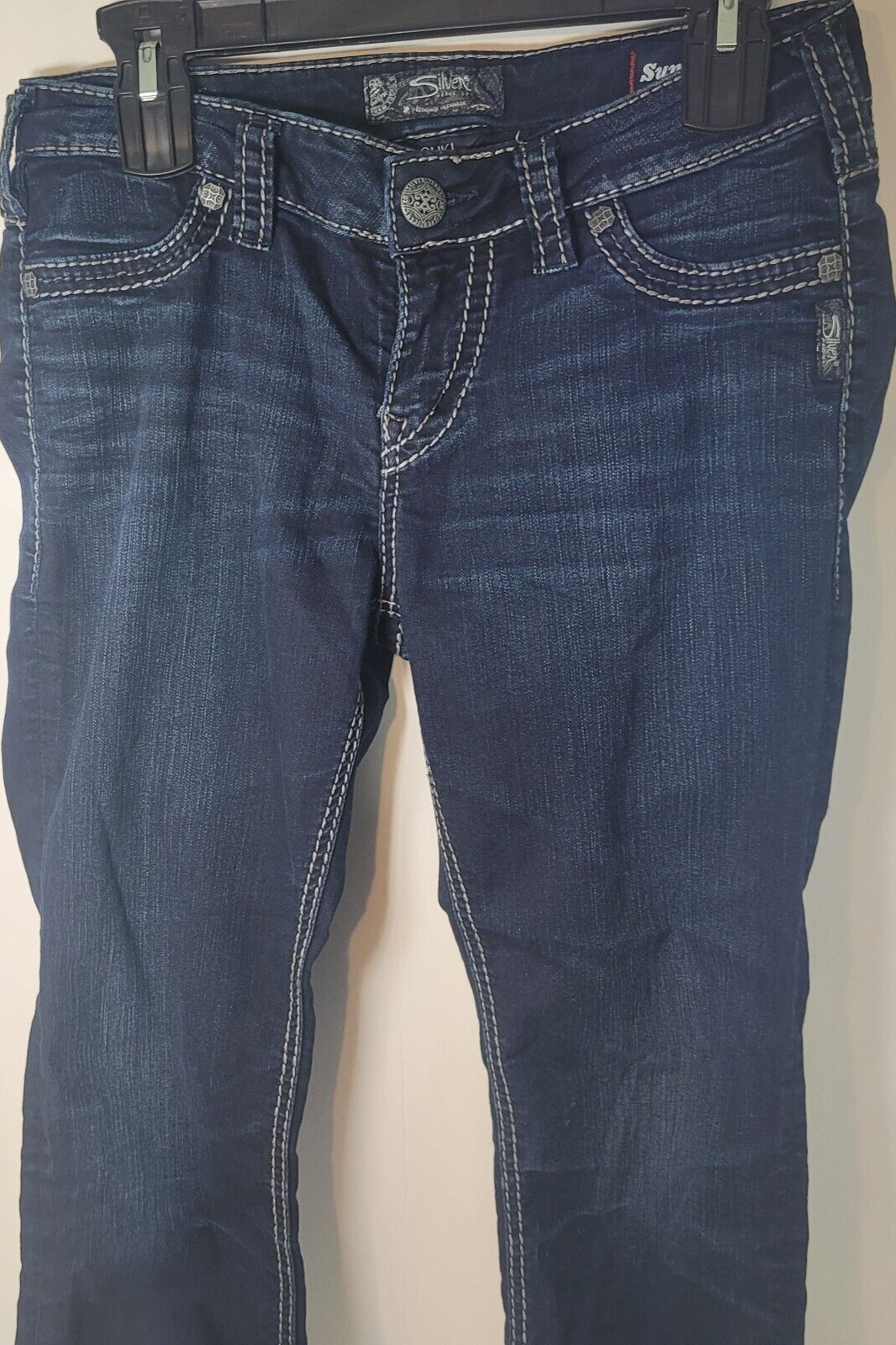 Silver Jeans Suki Flap Skinny Jeans for Women - Size 28/31-image
