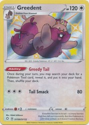 Greedent SV100/SV122 Shining Fates Shiny Vault Holo Rare
