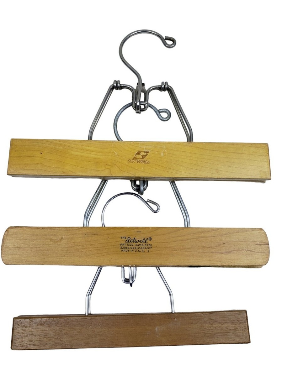Wooden Clamp Pant Hangers